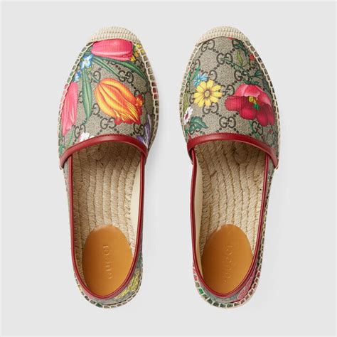 gucci floral espadrilles|gucci espadrilles women us.